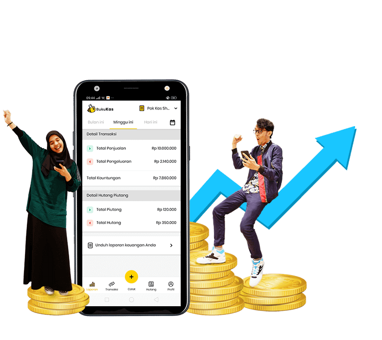 Ilustrasi Aplikasi BukuKas - Aplikasi Keuangan Gratis